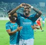 Diego Mauricio scored the third goal for the Kalinga Warriors (Image courtesy: AIFF media)